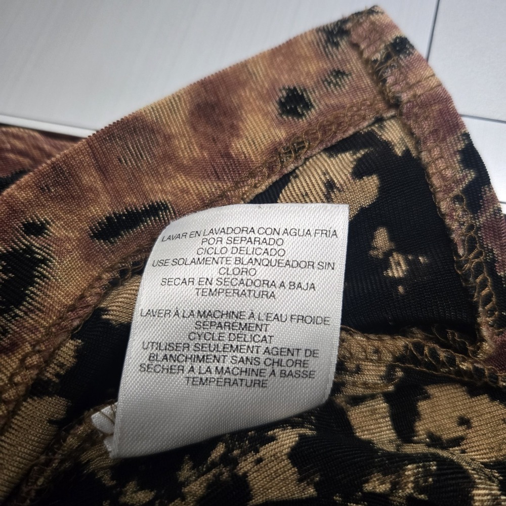 Vintage Alfred Dunner 3 Pc Set Skirt Shirt Jacket Animal Print Women Large/XL - Picture 9 of 10